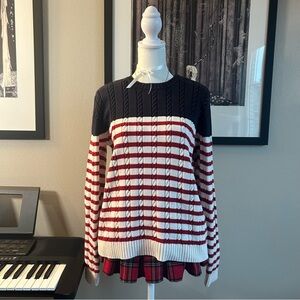 Vintage Y2K Tommy Hilfiger cable neck pullover sweater XL